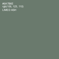 #6A7B6E - Limed Ash Color Image
